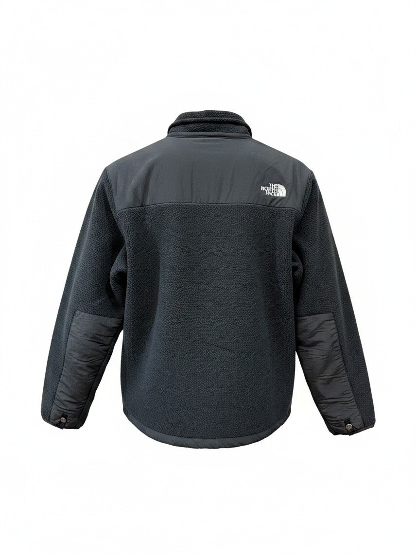 The North Face Black Paneled Stand Collar Fleece Jacket