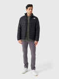 The North Face Black Stand Collar Narrow-Quilt Puffer Jacket