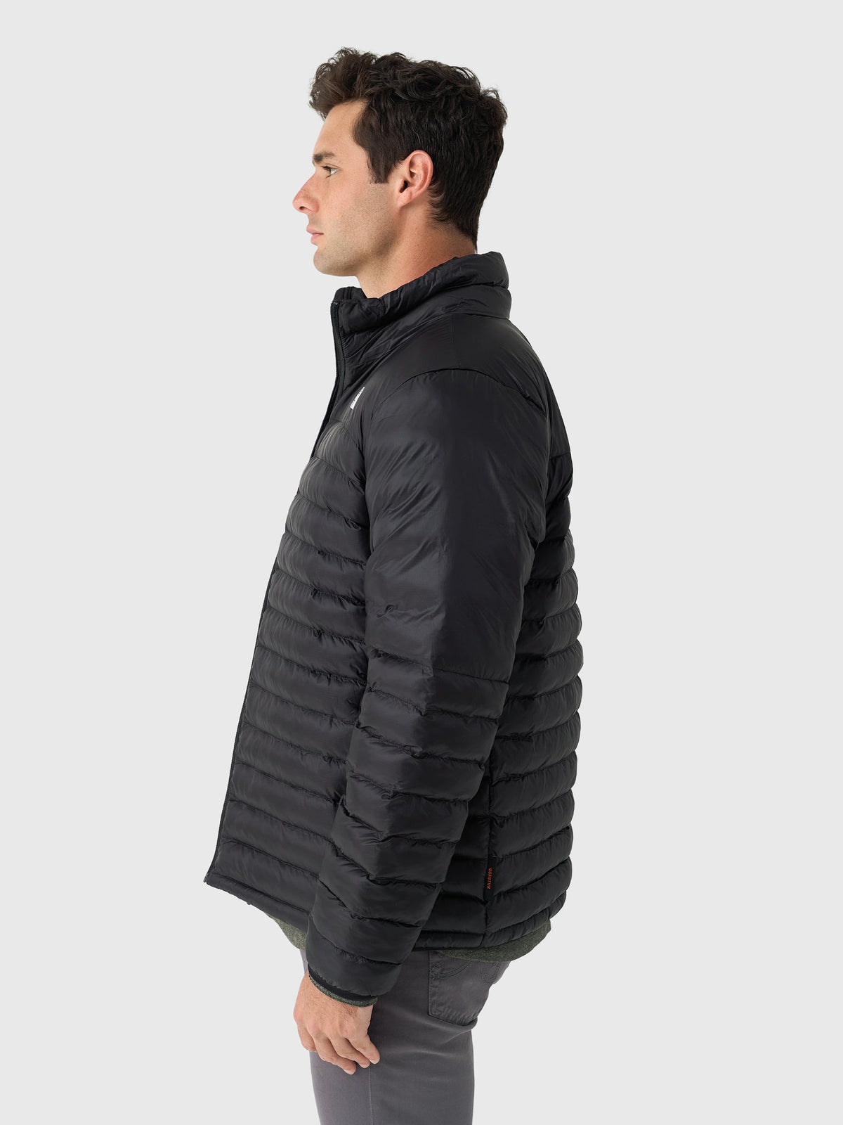The North Face Black Stand Collar Narrow-Quilt Puffer Jacket