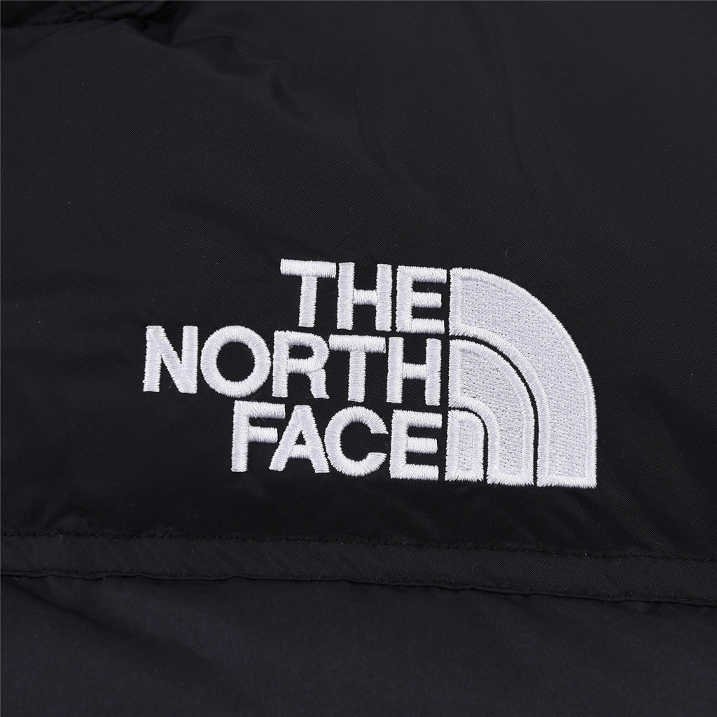 The North Face Black and White Cloud Print Puffer Jacket