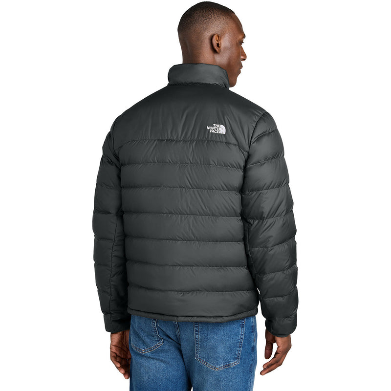 The North Face Black Chest Zip Stand Collar Puffer Jacket