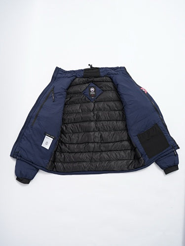 Canada Goose Navy Blue Stand Collar Quilted Panel Jacket