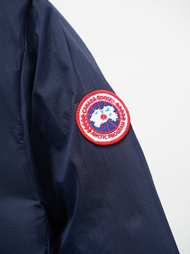 Canada Goose Navy Blue Stand Collar Quilted Panel Jacket