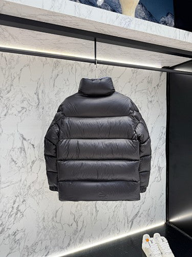 Moncler Black Blue Lining Stand Collar Puffer Jacket