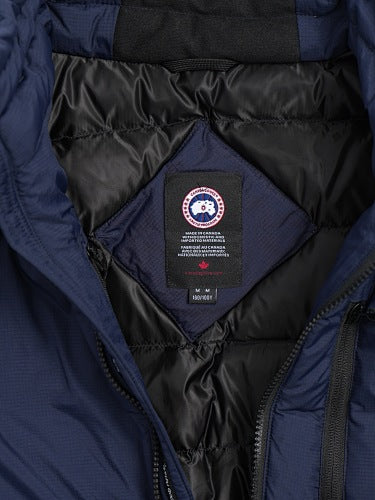 Canada Goose Navy Blue Stand Collar Quilted Panel Jacket