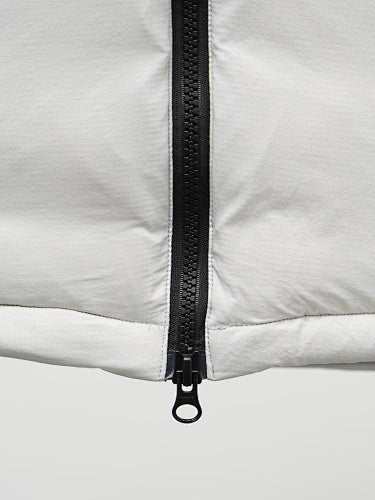 Canada Goose White Stand Collar Quilted Panel Jacket