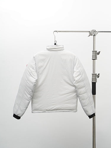 Canada Goose White Stand Collar Quilted Panel Jacket