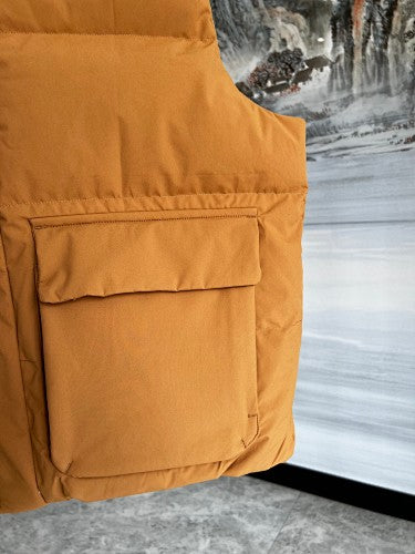 MLB Boston Red Sox Mustard Yellow Quilted Puffer Vest