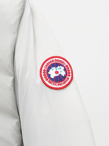 Canada Goose White Stand Collar Quilted Panel Jacket