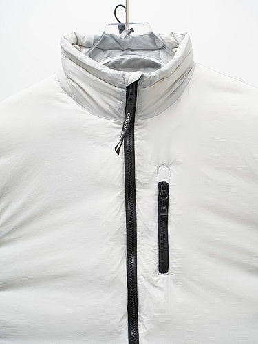 Canada Goose White Stand Collar Quilted Panel Jacket