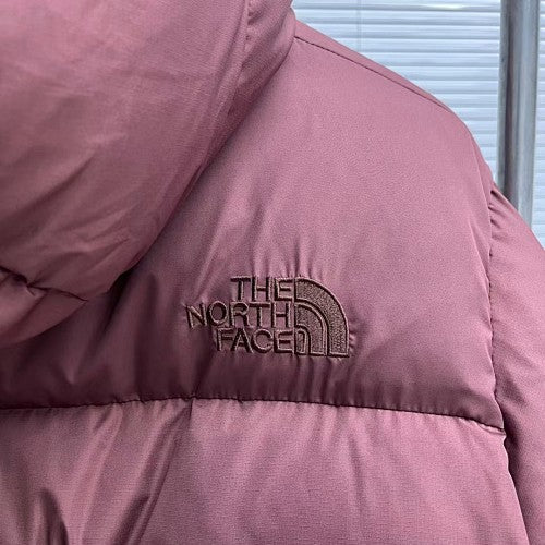 The North Face Dusty Plum Hooded Quilted Puffer Jacket