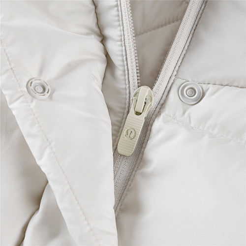 Lululemon Ivory Hooded Quilted Puffer Jacket