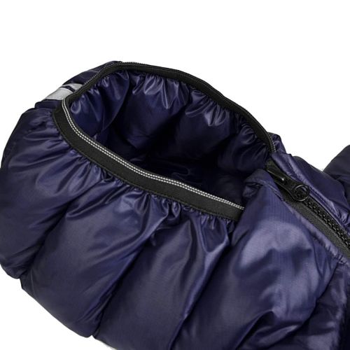 Canada Goose Navy Blue Contrast Stripe Hooded Puffer Jacket