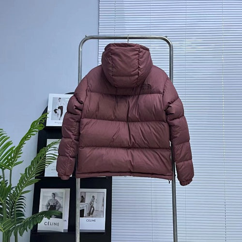 The North Face Dusty Plum Hooded Quilted Puffer Jacket