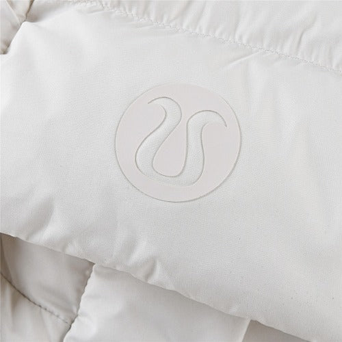 Lululemon Ivory Hooded Quilted Puffer Jacket