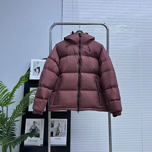 The North Face Dusty Plum Hooded Quilted Puffer Jacket