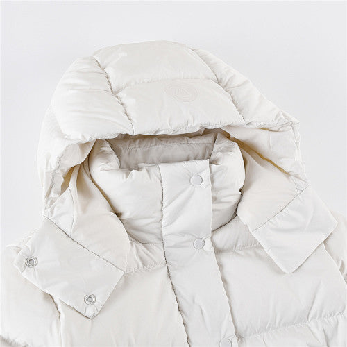 Lululemon Ivory Hooded Quilted Puffer Jacket