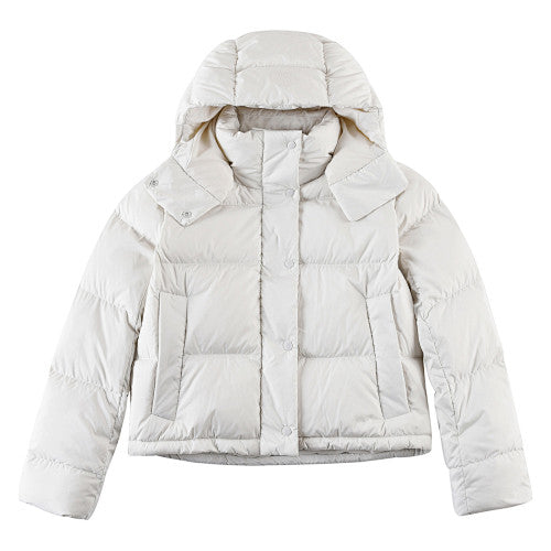 Lululemon Ivory Hooded Quilted Puffer Jacket