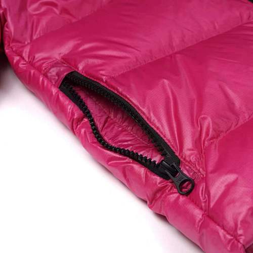 Canada Goose Fuchsia Pink Contrast Stripe Hooded Puffer Jacket