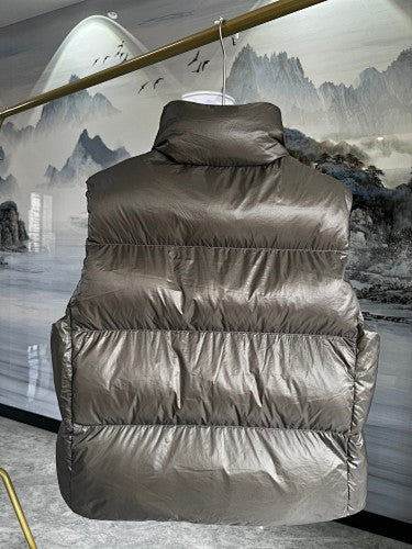 Canada Goose Metallic Taupe Quilted Puffer Vest