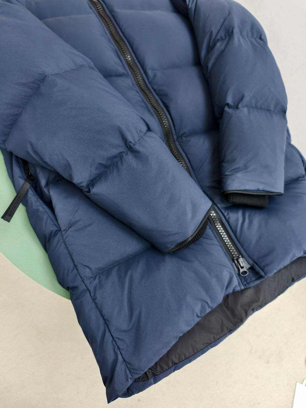 Canada Goose Navy Blue Hooded Quilted Puffer Jacket