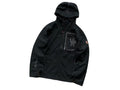 Moncler Grenoble Black Hooded Half-Zip Anorak Jacket