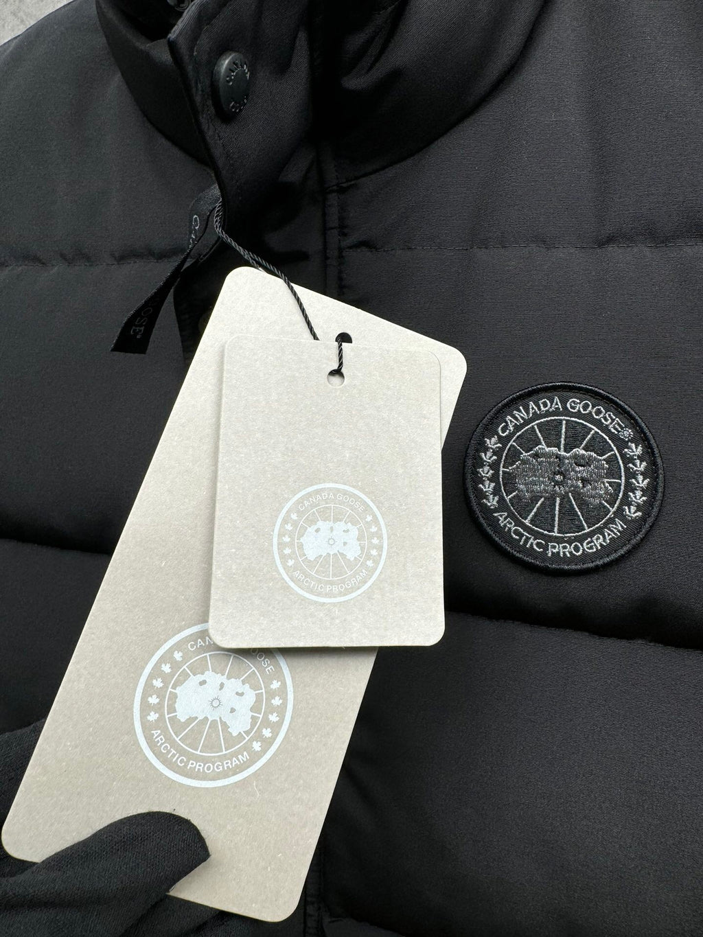 Canada Goose Black Tonal Patch Quilted Puffer Vest
