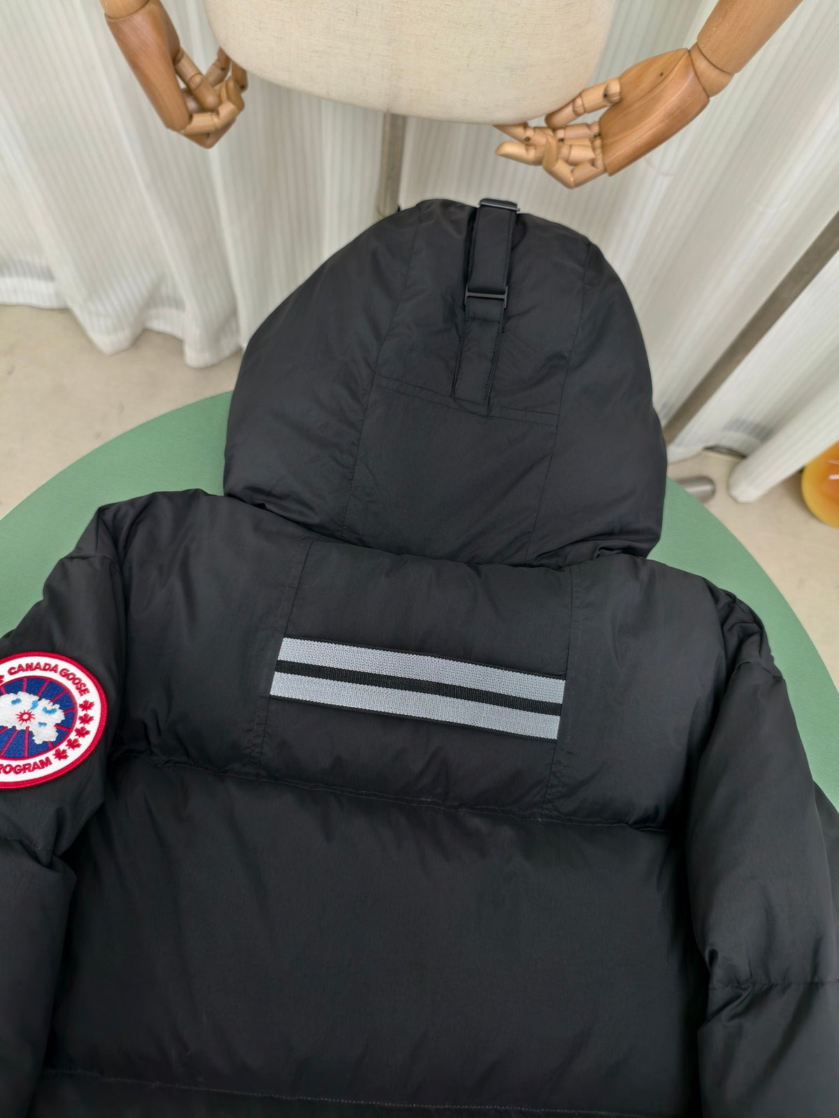 Canada Goose Black Hooded Quilted Puffer Jacket