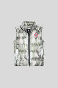 Canada Goose Sage Green and White Abstract Print Puffer Vest